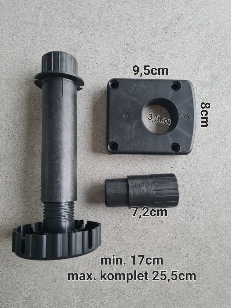 Nóżki meblowe stópki kuchenne regulowane mocne grube wytrzymałe