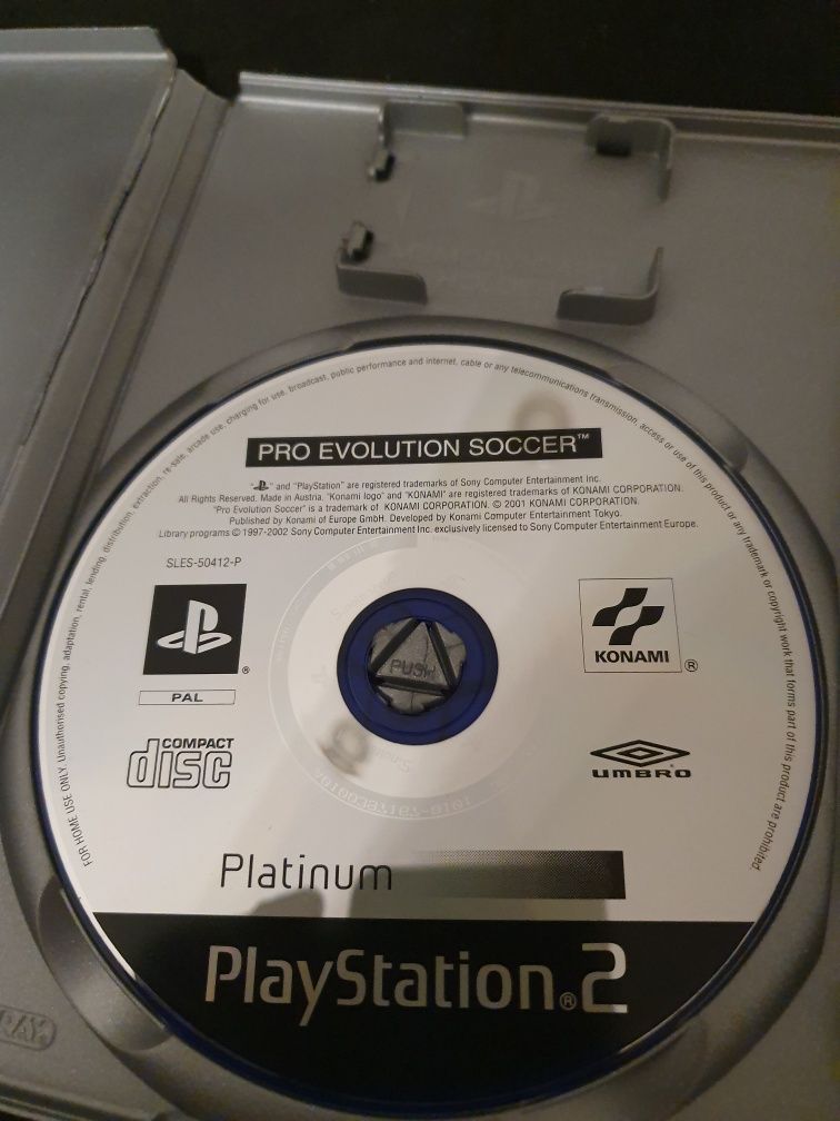 Gra gry ps2 playstation 2 PES 1 PLATINUM pro evolution soccer