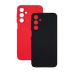 Etui do Galaxy A16 Beline Silicone Zestaw czarny + czerwony