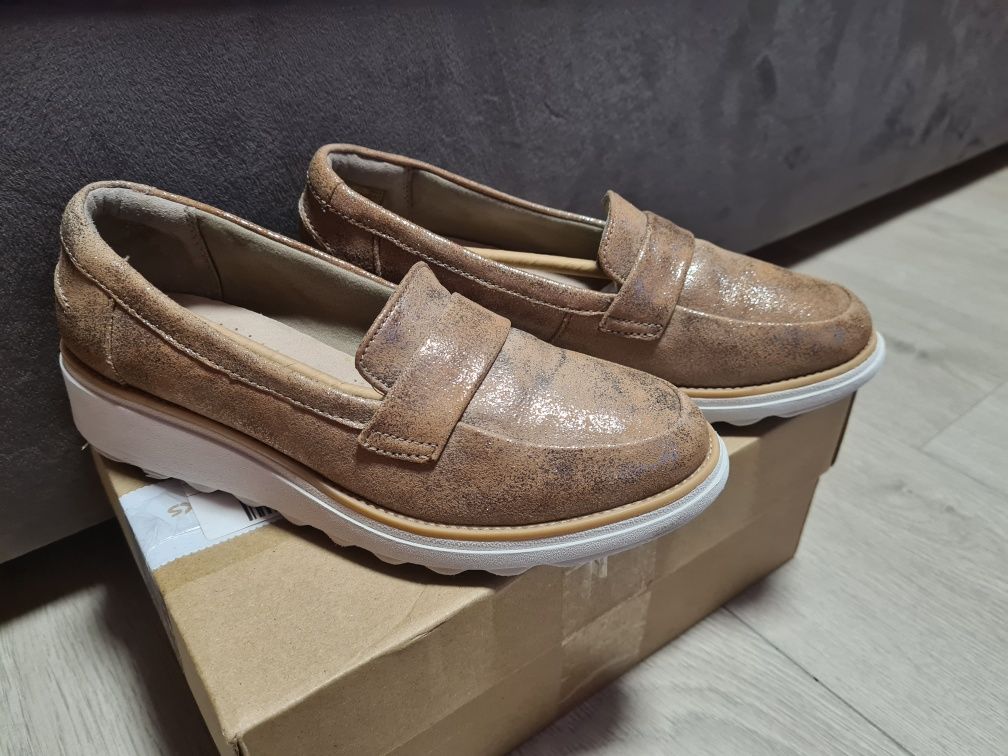 Мокасины туфли clarks 37 размер