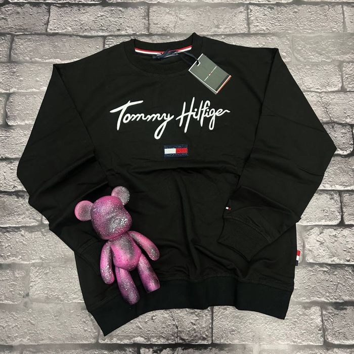 ЛІКВІДАЦІЯ СКЛАДУ-40%! Женский свитшот Tommy Hilfiger черная кофта топ