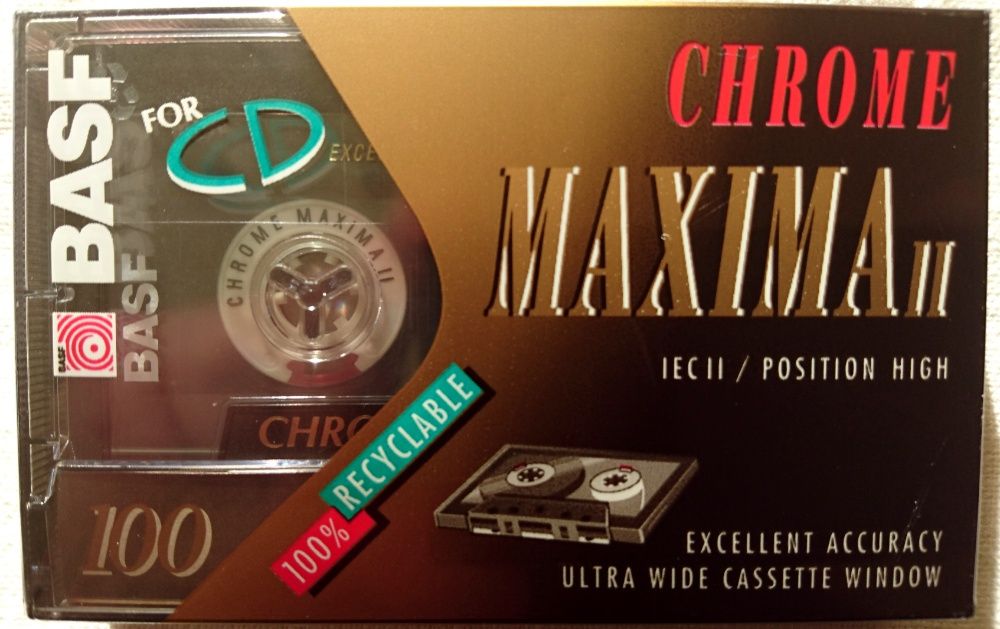 BASF Chrome Maxima II 100 - kaseta magnetofonowa - folia