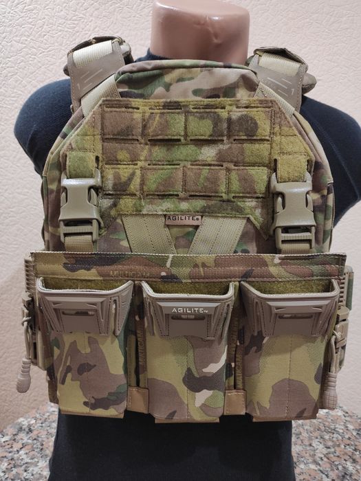 Плитоноска Bundle Agilite K-Zer р. М зі швидкозкидом і підсумок-панель