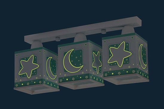 Lampa Sufitowa Księżyc Gwiazdki Listwa Potrojna Tu