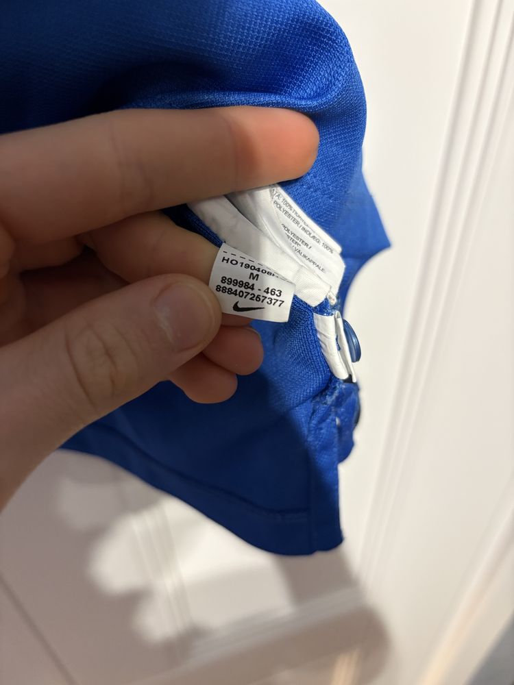 Niebieska sportowa koszulka nike polo meska