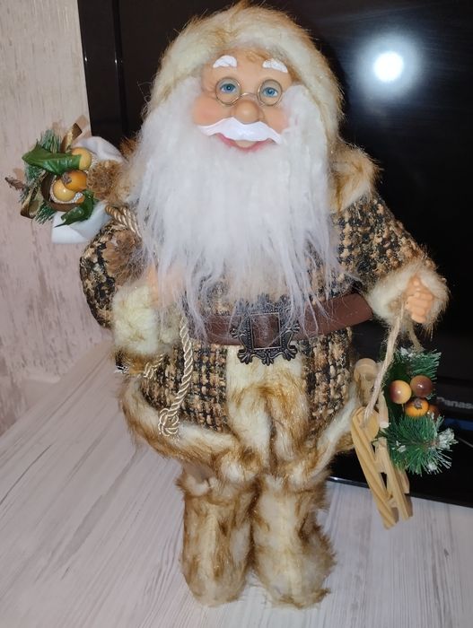 Санта Клаус, дед мороз, 43см , с колпаком 50, новый