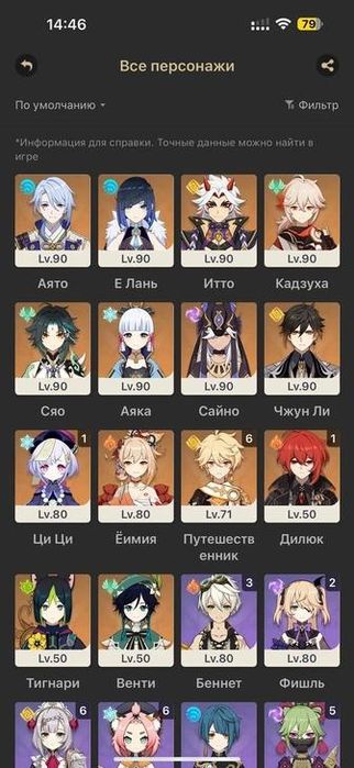 Продаю аккаунт в геншин импакт