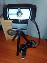 Веб-камера  Full HD 1080P с микрофоном и штативом