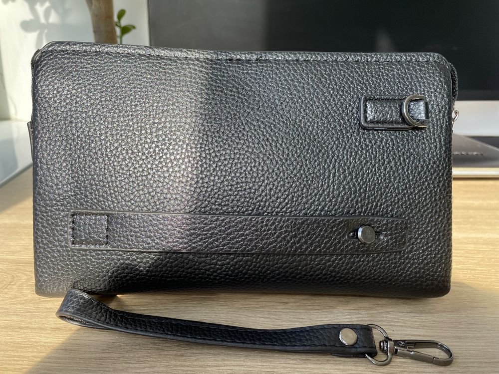 Чоловічий шкіряний клатч портмоне кошелек барсетка аналог Kangaroo