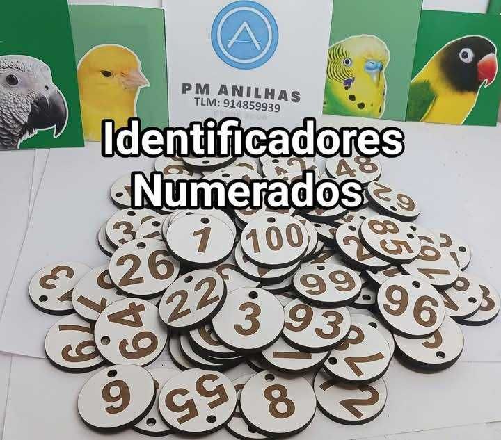 Identificadores para gaiolas ou ninhos