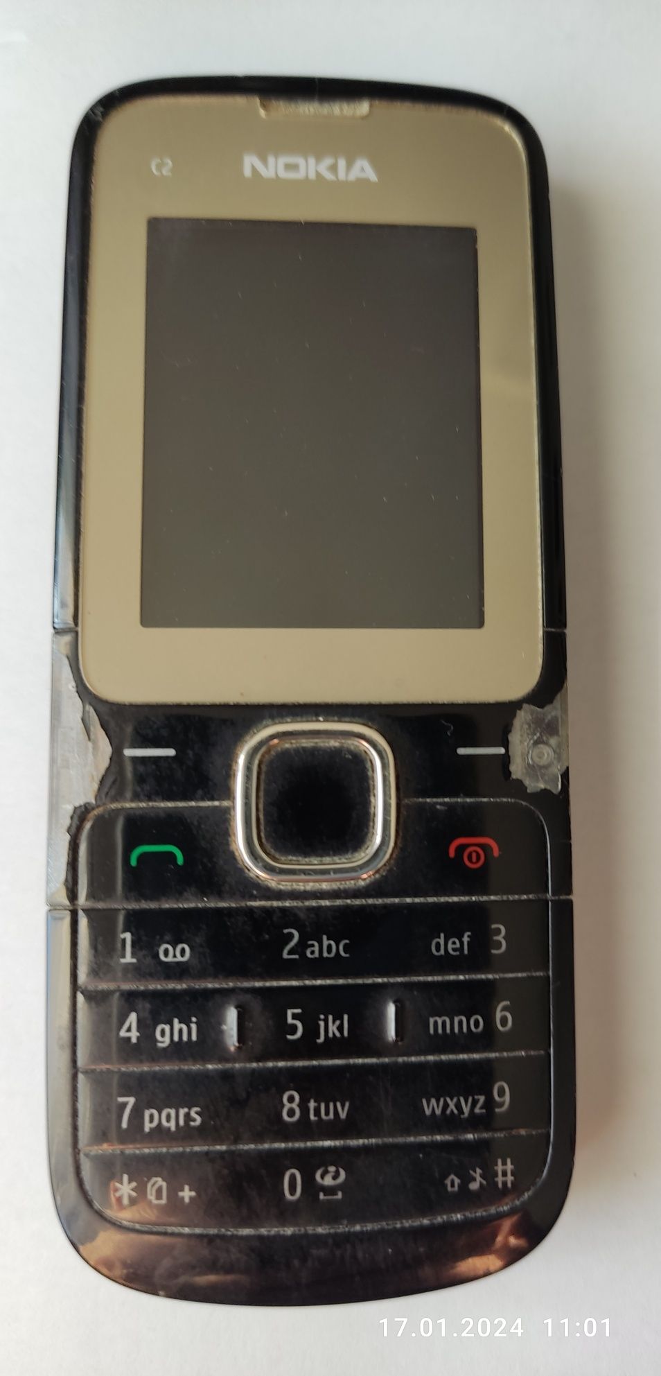 Nokia C2-00 czarna. Dual SIM.