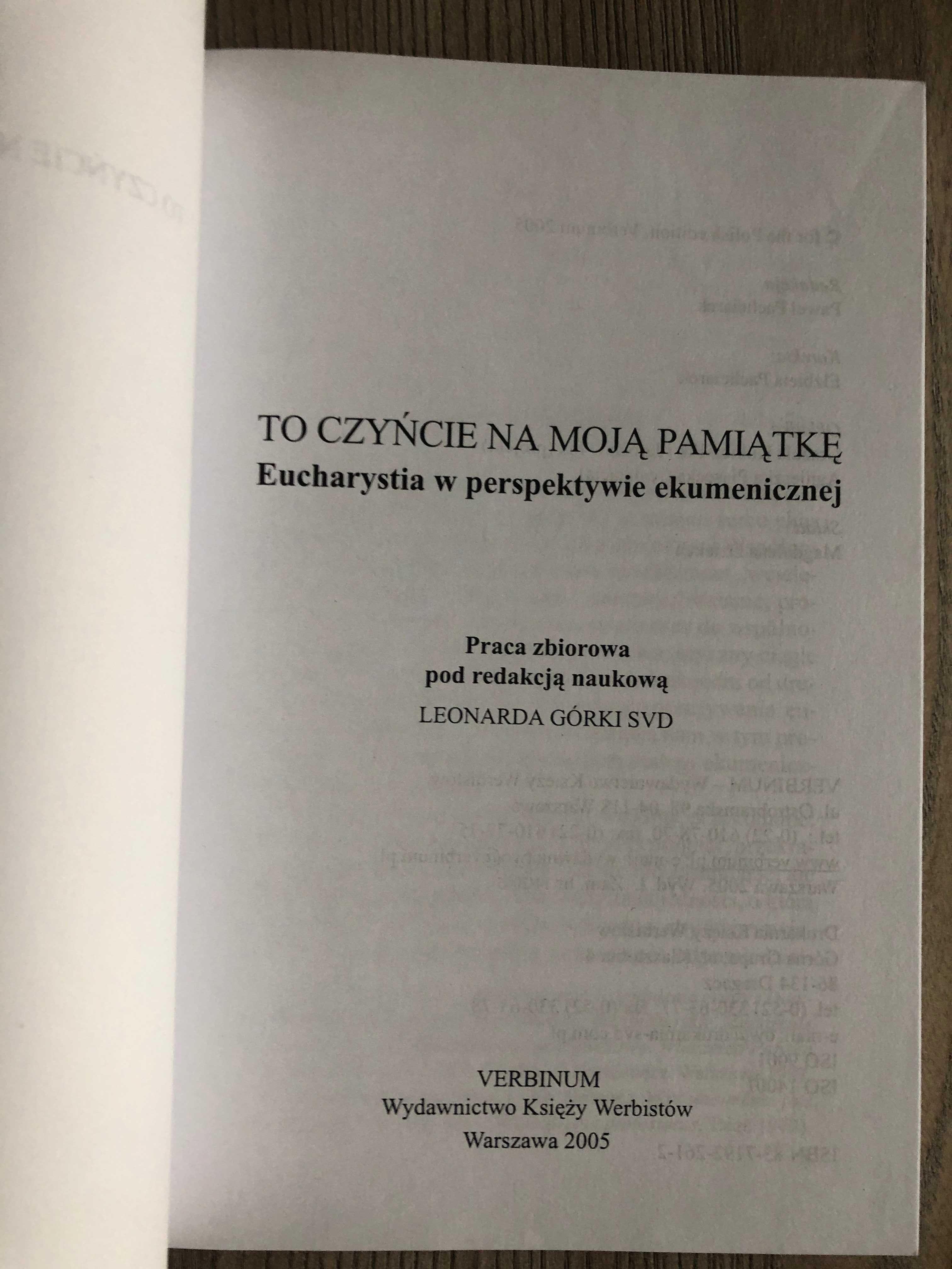 To czyńcie na moją pamiątkę Eucharystia w perspektywie ekumenicznej