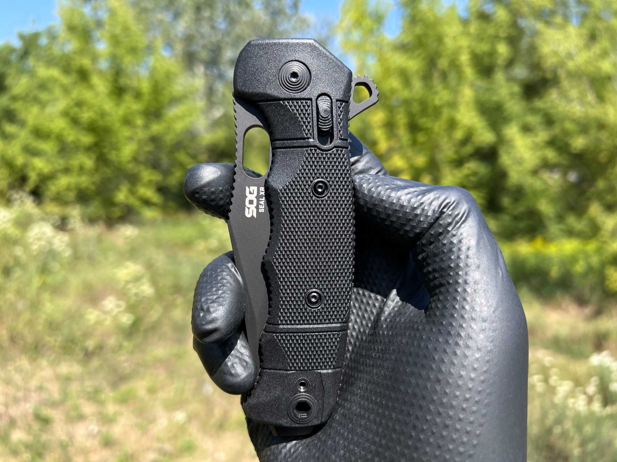 Складний ніж SOG Seal XR Flipper XR-Lock Black Cerakote S35VN