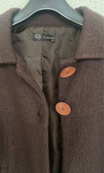 Casaco castanho curto - usado poucas vezes