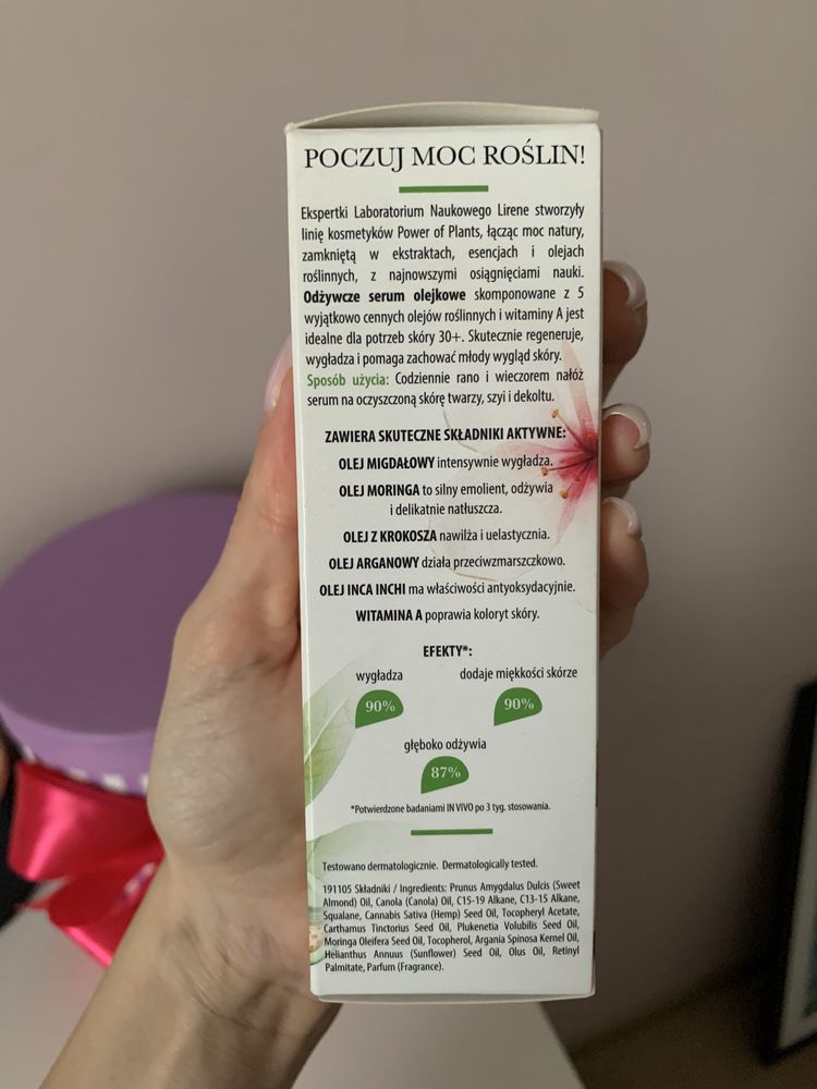 Lirene Power of Plants Odmładzające serum do twarzy róża 30 ml