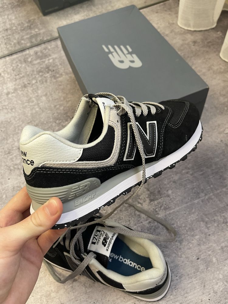New balance ML574 оригінал чорні/сірі