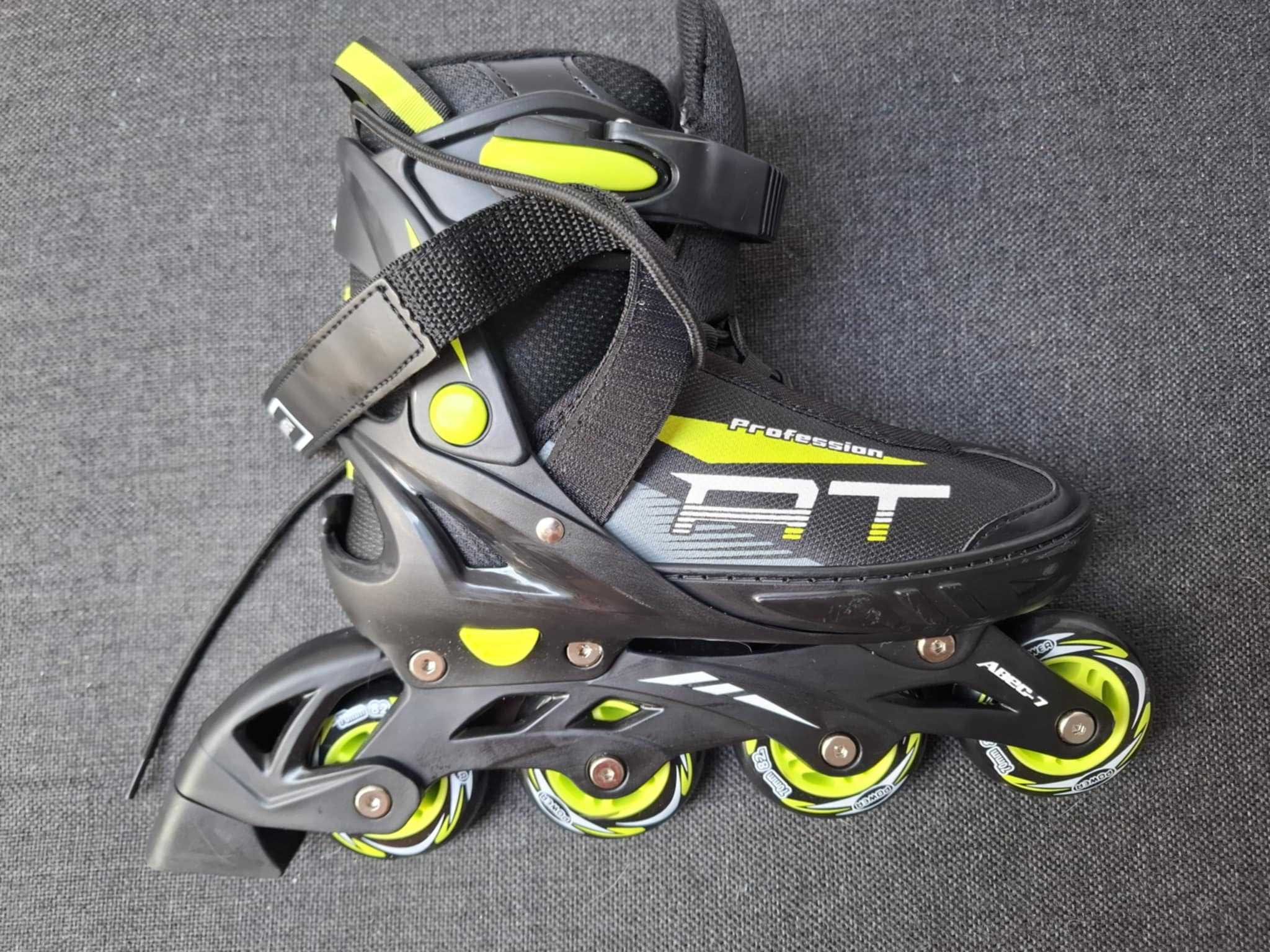 Rolki regulowane RAVEN Profession Black/Lime 35-39