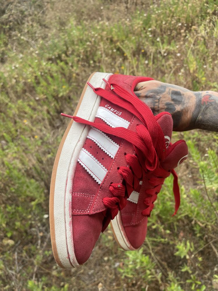 Tenis adidas campus vermelho original