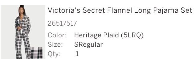 піжама Flannel Long Pajama Set vs (s)