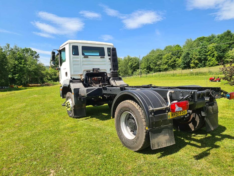 MAN TGM 18.290 4X4 piaskarka manual reduktor blokada mostów wywrotka