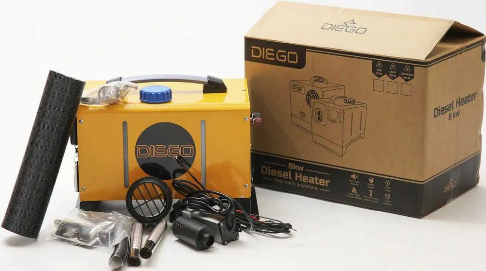 ОПТ. Дизельний обігрівач 8кВт 12/24/220. Вебасто | Автономка | Webasto