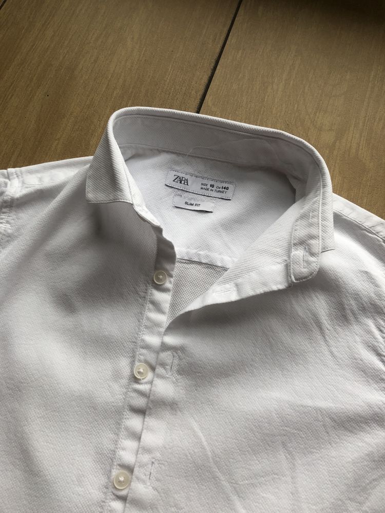Biała koszula ZARA, rozmiar 140 cm