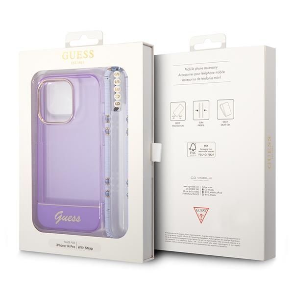 Etui Guess do iPhone 14 Pro 6,1'' Fioletowe/Purple