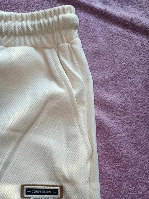 Szorty "Since 1978" Bawełniane Premium Jasny Beż/Kremowy Roz.S 1/2 Cen