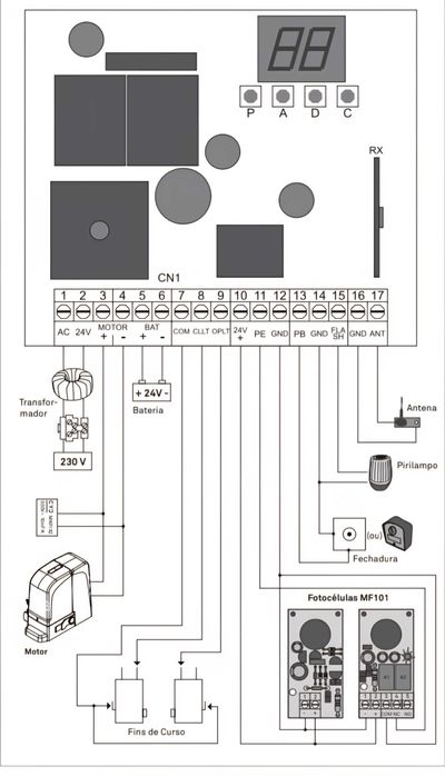 Placa para motor de 24 V