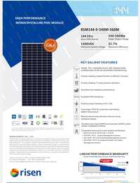 Сонячні панелі, Солнечные панели Risen 550,410w