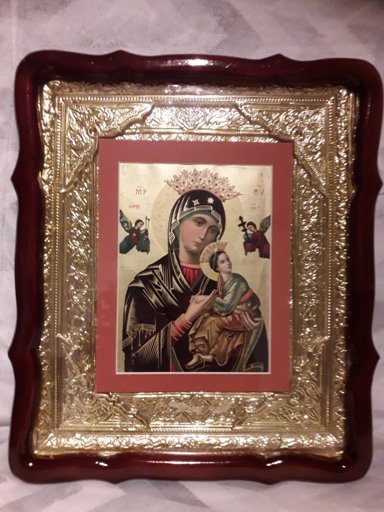 Obraz olejny M.Kowalczyk ,,Pejzaż " i ikona.