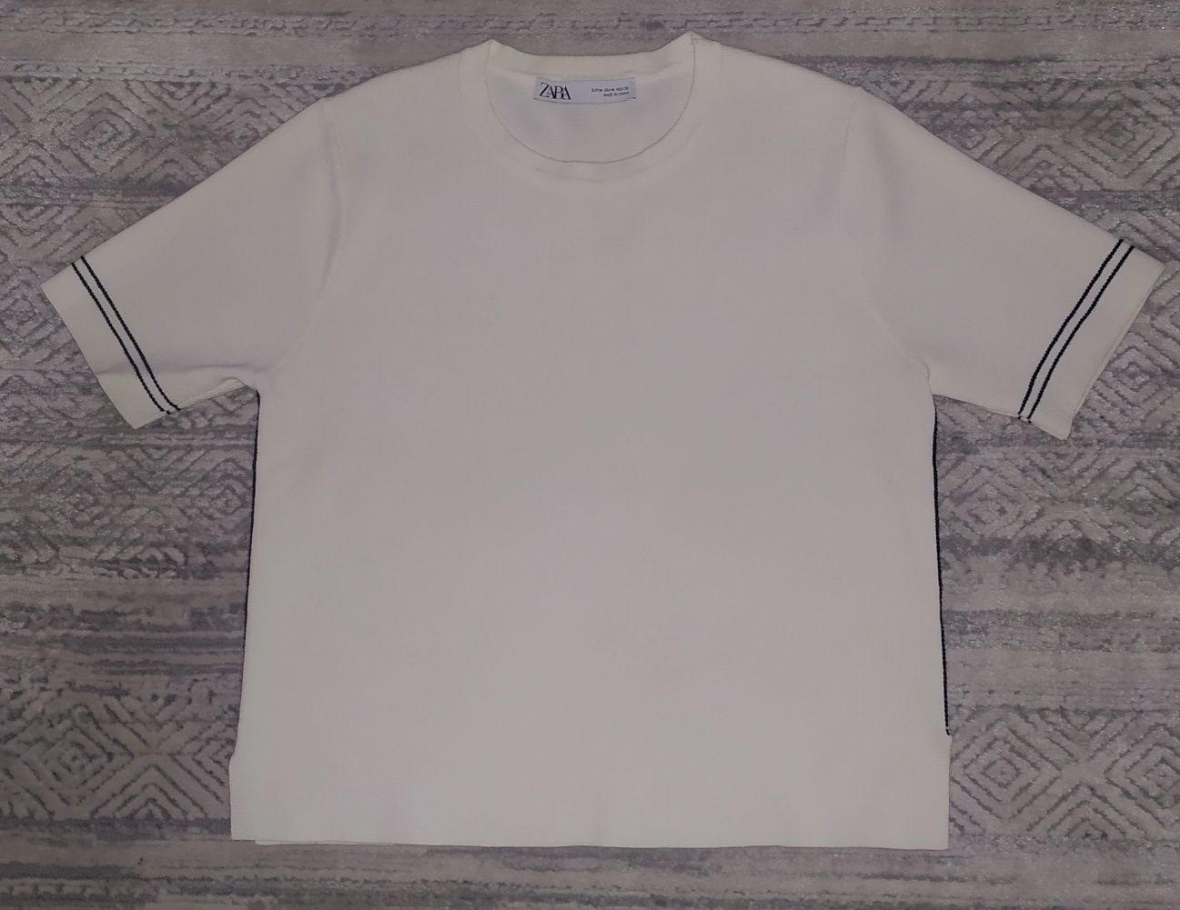 Sweter Zara r. M krótki ecru