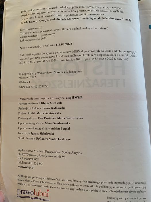 HIT. Historia i teraźniejszość. WSiP.