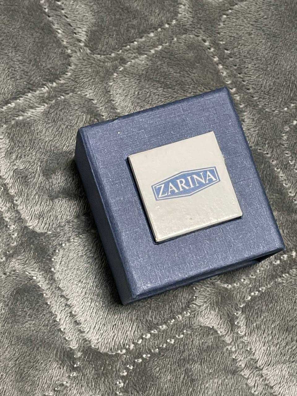 Кольцо Zarina с фианитом серебро родированное