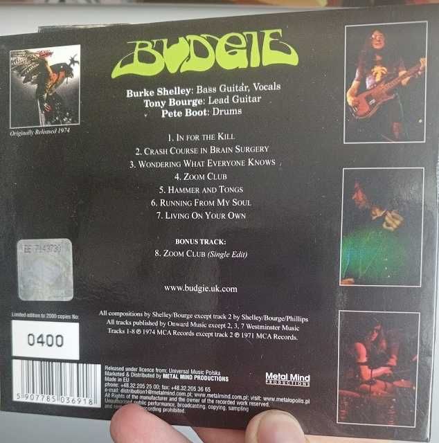 Budgie – In For The Kill CD