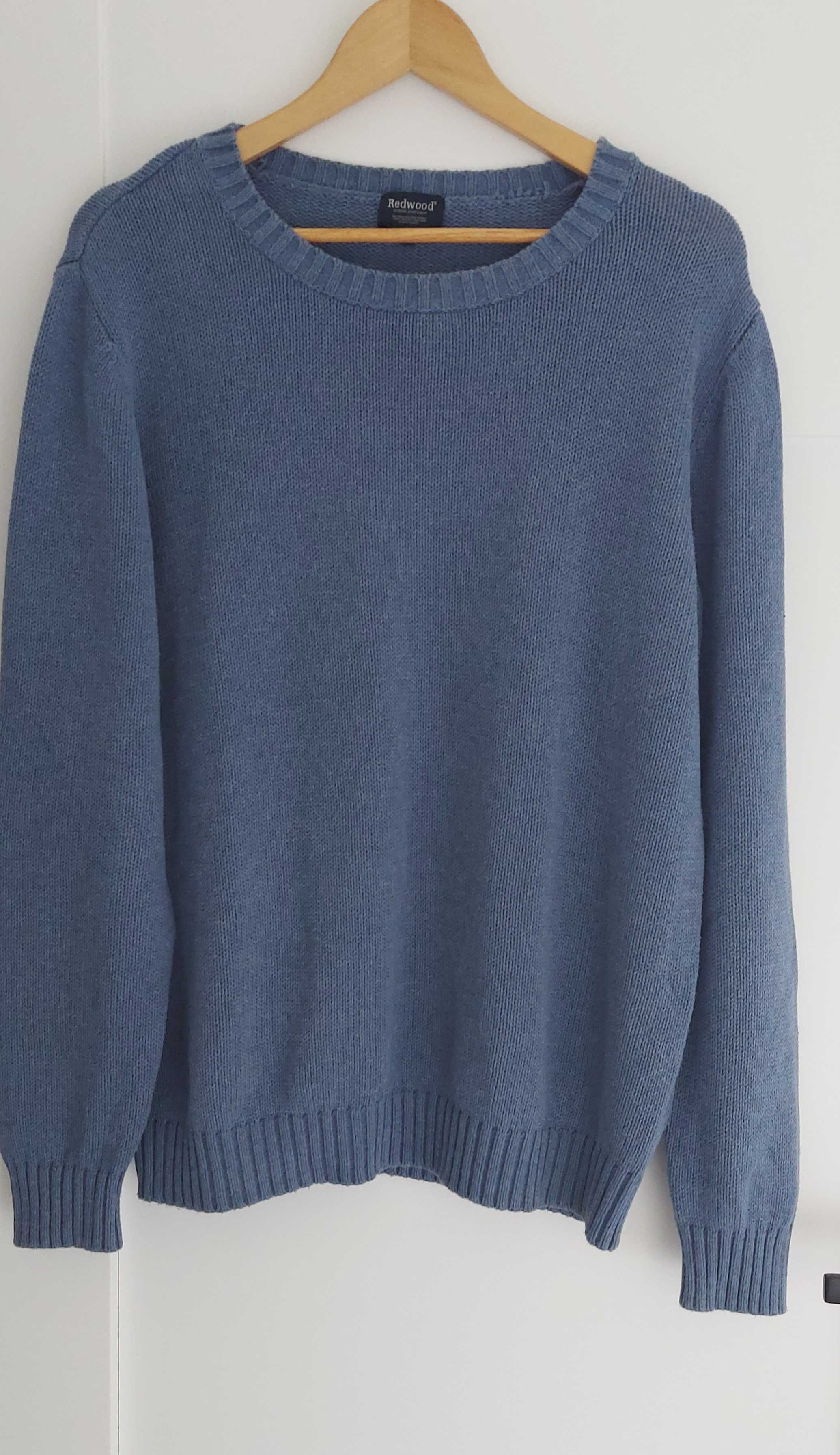Niebieski swetr męski bawełna KappAhl L