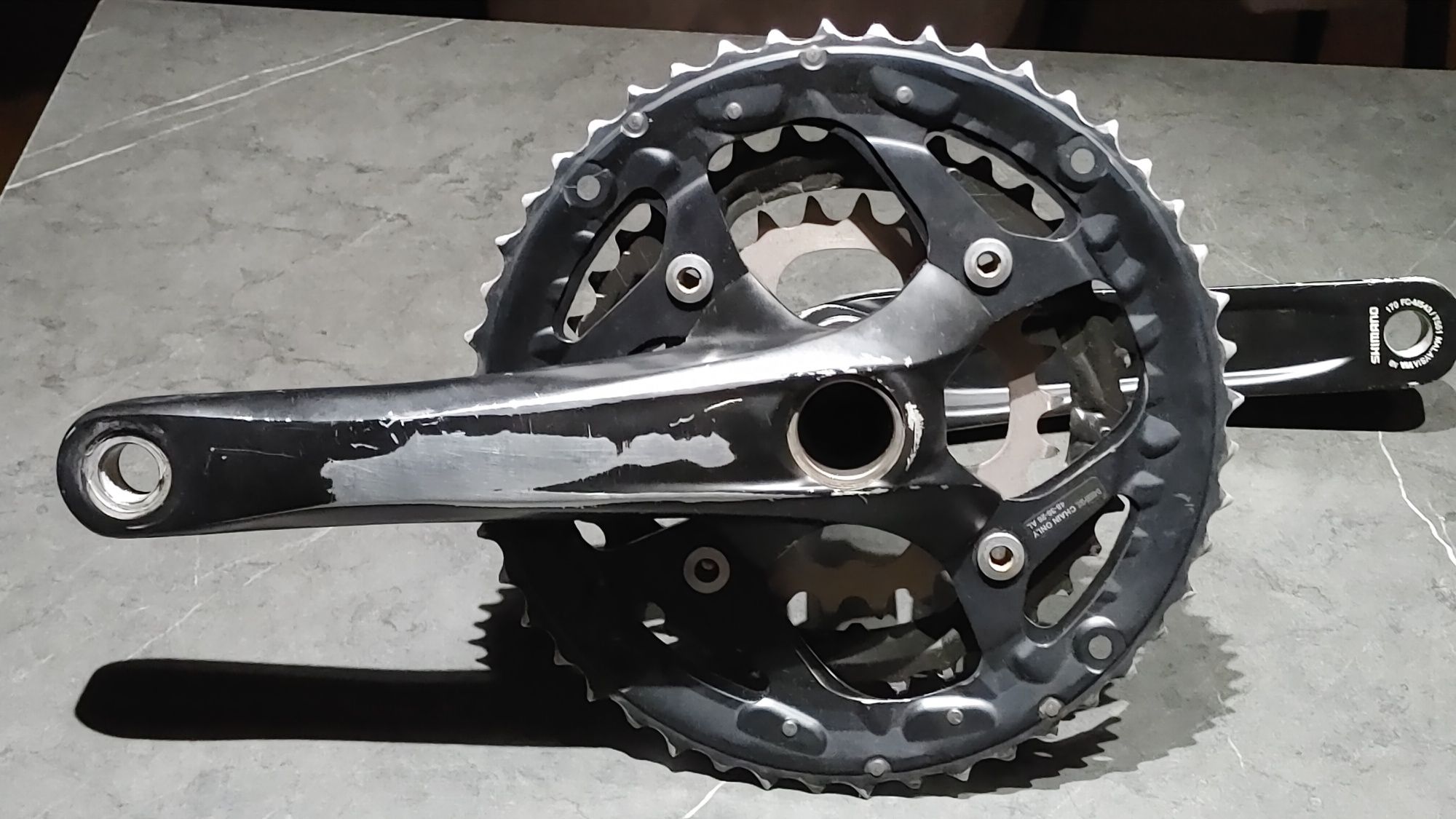 Korba Hollowtech II Shimano FC-T551 blaty 48t-36t-26t 170mm
