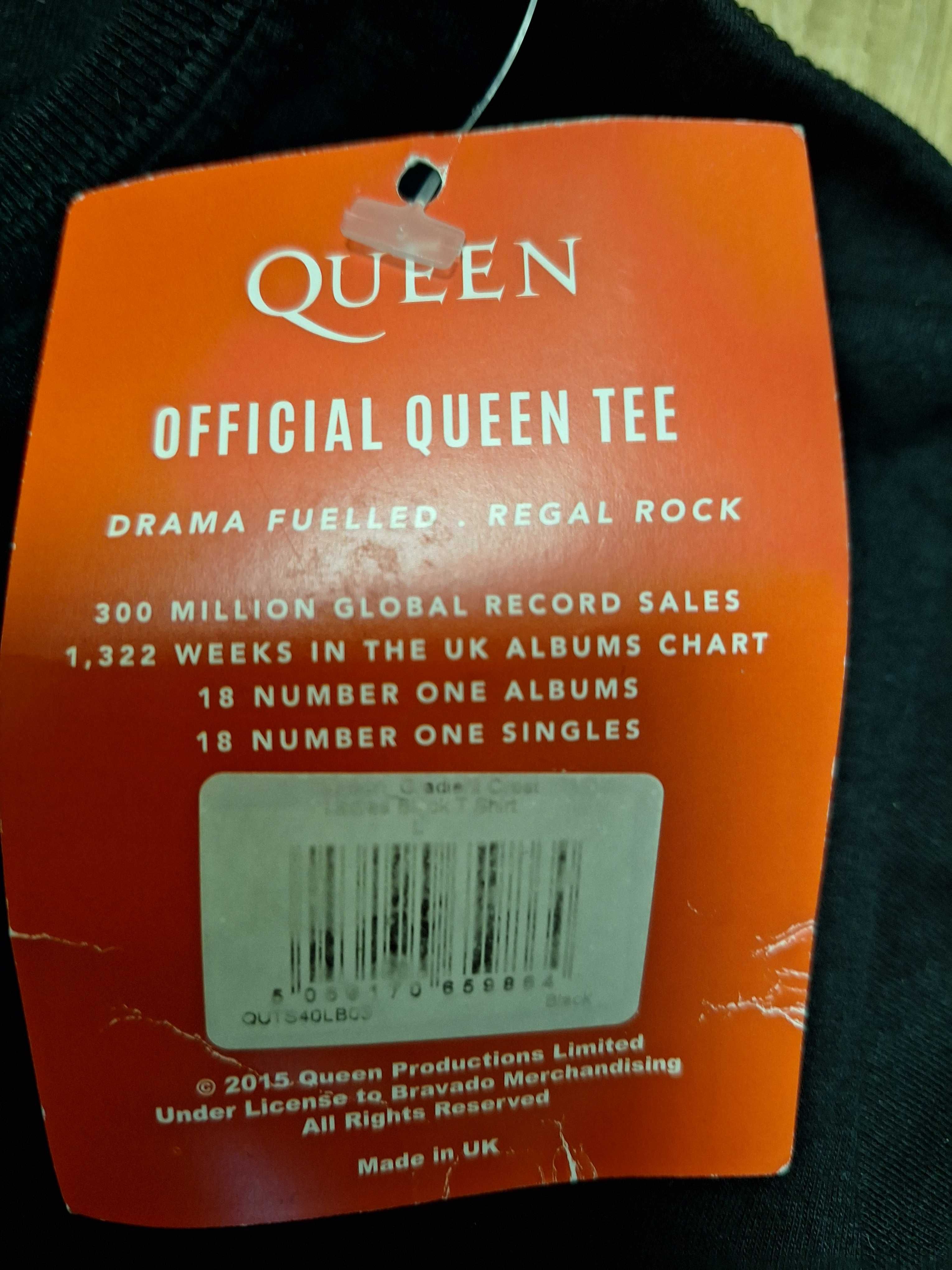 Футболка офіційний мерч Queen, розмір L, нова з етикетками