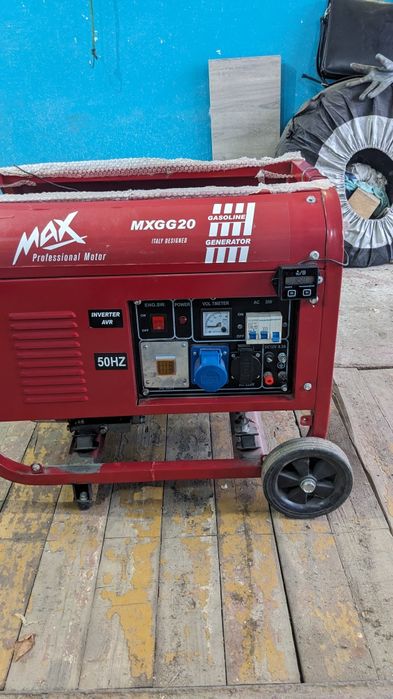 Генератор газ-бензин Max MXGG20 230/380V,  2000Bт