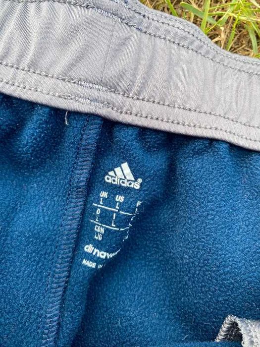 Spodnie dresowe Adidas baggy navy granatowy sport L XL