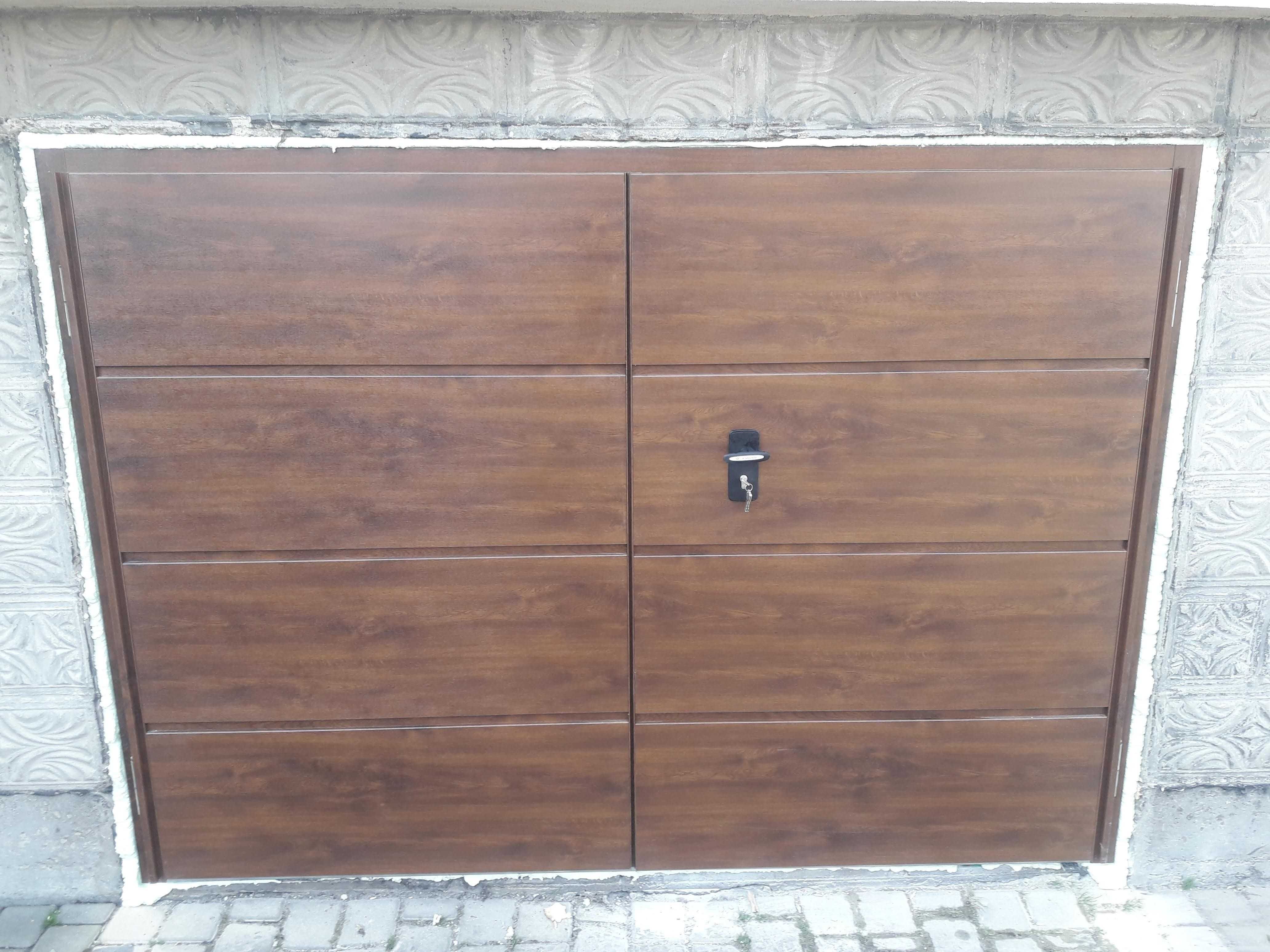 Brama garażowa dwuskrzydłowa 350 x 220 Montaż