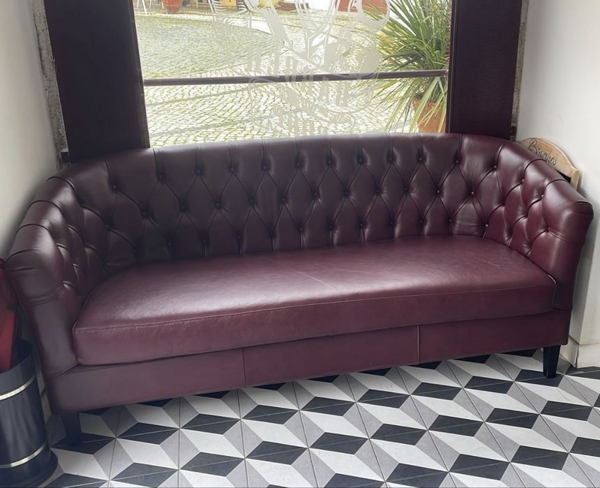 Sofá Vintage bordô