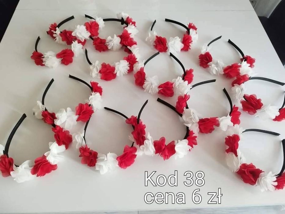 9x opaski w barwach narodowych