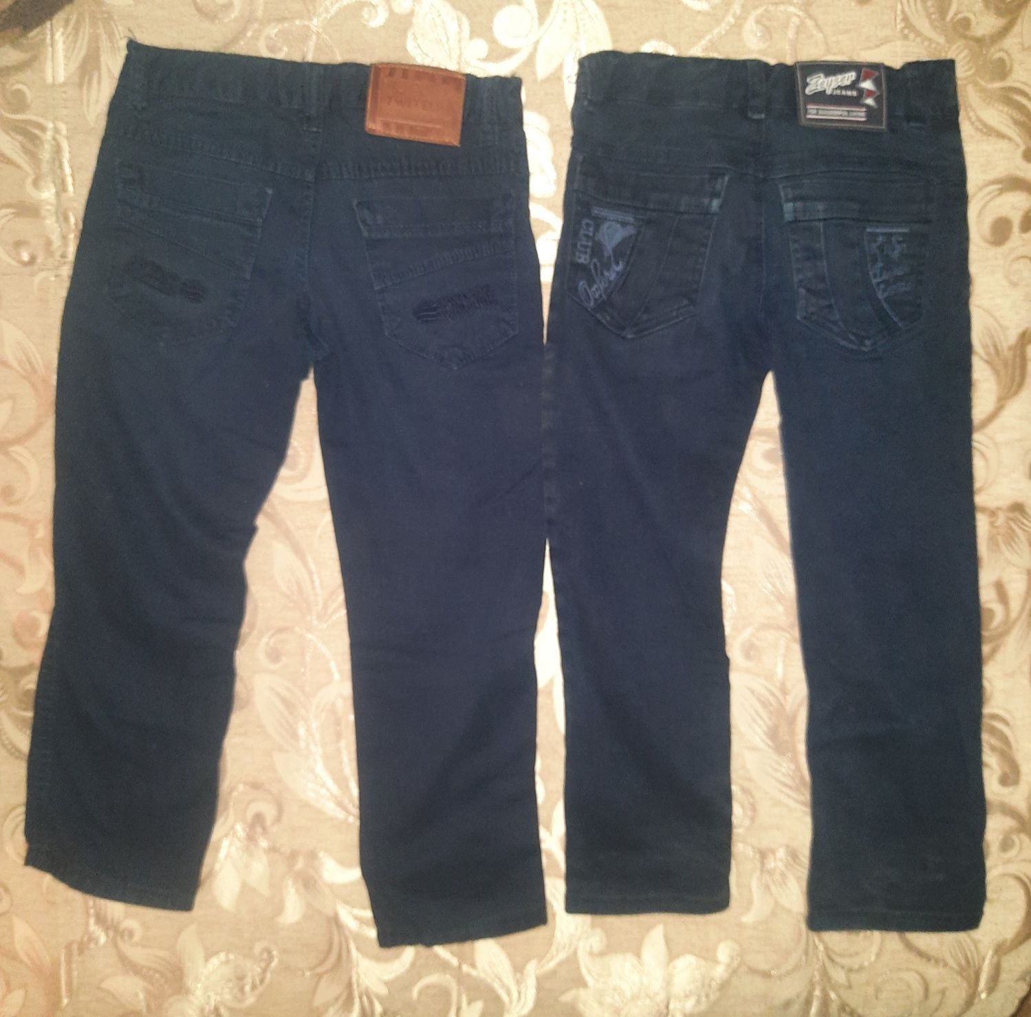Утепленные джинсы на мальчика р.116