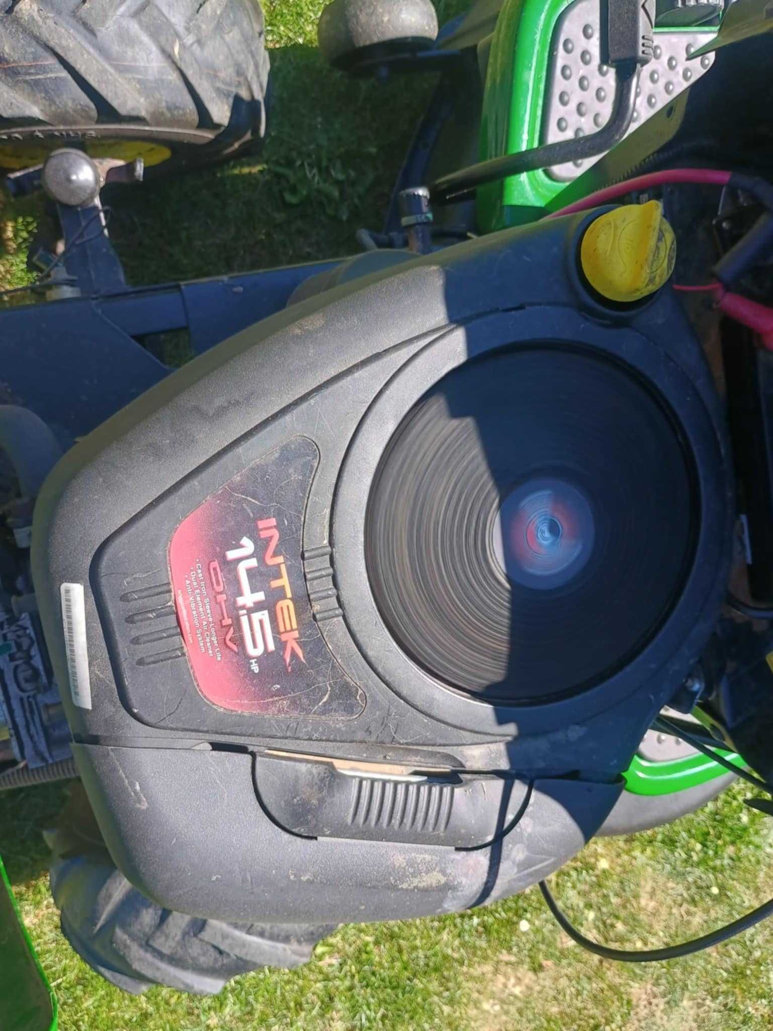 John Deere L 105 hydro Briggs 14,5 KM wyrzut boczny traktorek kosiarka