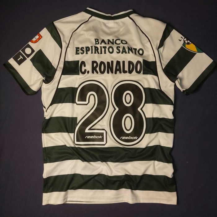 Camisola Principal Sporting CP 2002/03 - Cristiano Ronaldo 28