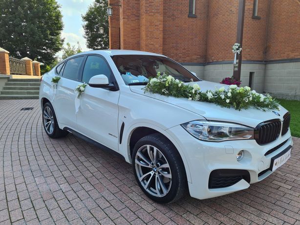 AUTO DO ŚLUBU BMW X6 M-Pakiet F16 2018r. BIAŁE Tarnów Brzesko Wojnicz