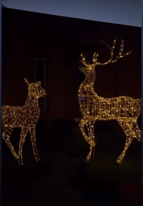 Фігури з проволки, новорічні декорації