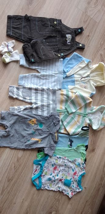 Zestaw dla chłopca rozm 62-68 3-6 miesięcy, wiosna, Komplet paka ubran