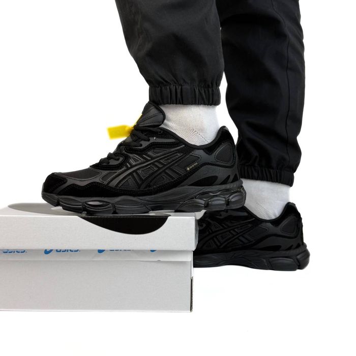 Кросівки Asics Gel NYC black на гортексі/асікс гель нук